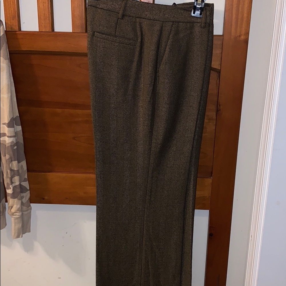Jones New York Brown Herringbone Trousers